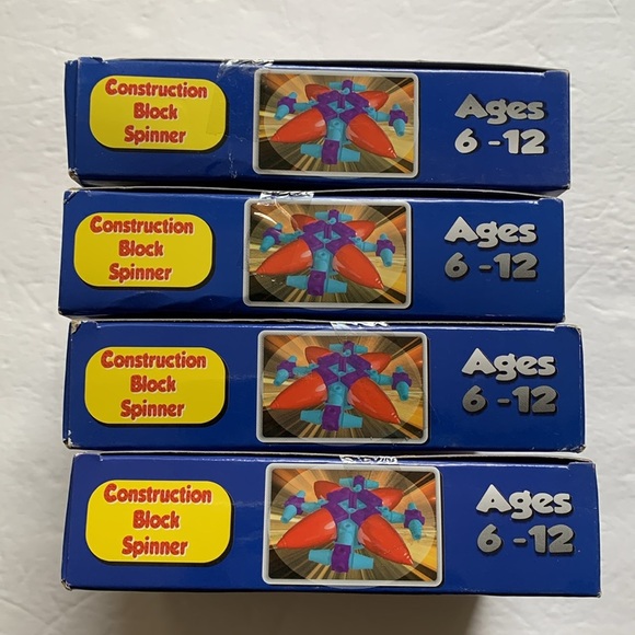 Grant & Bowman Construction Block Spinner Toys 4 Boxes New - Picture 5 of 5